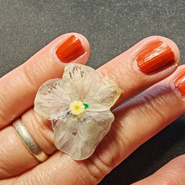 Bague Pensée blanche – Image 2