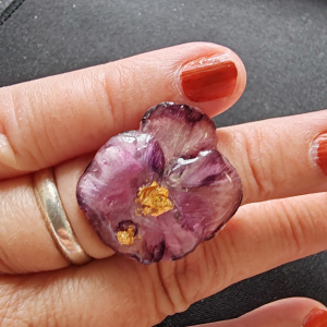 Bague pensée violette