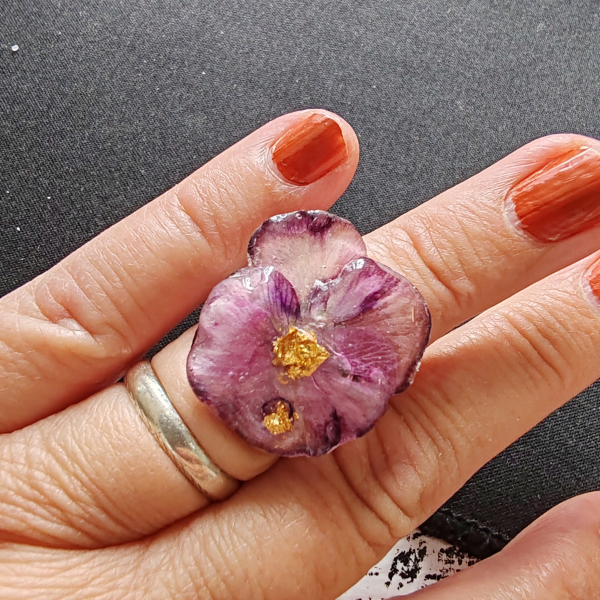 Bague pensée violette – Image 3