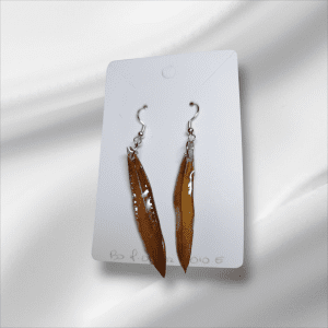 Boucle D'Oreille de feuille D 'Olivier