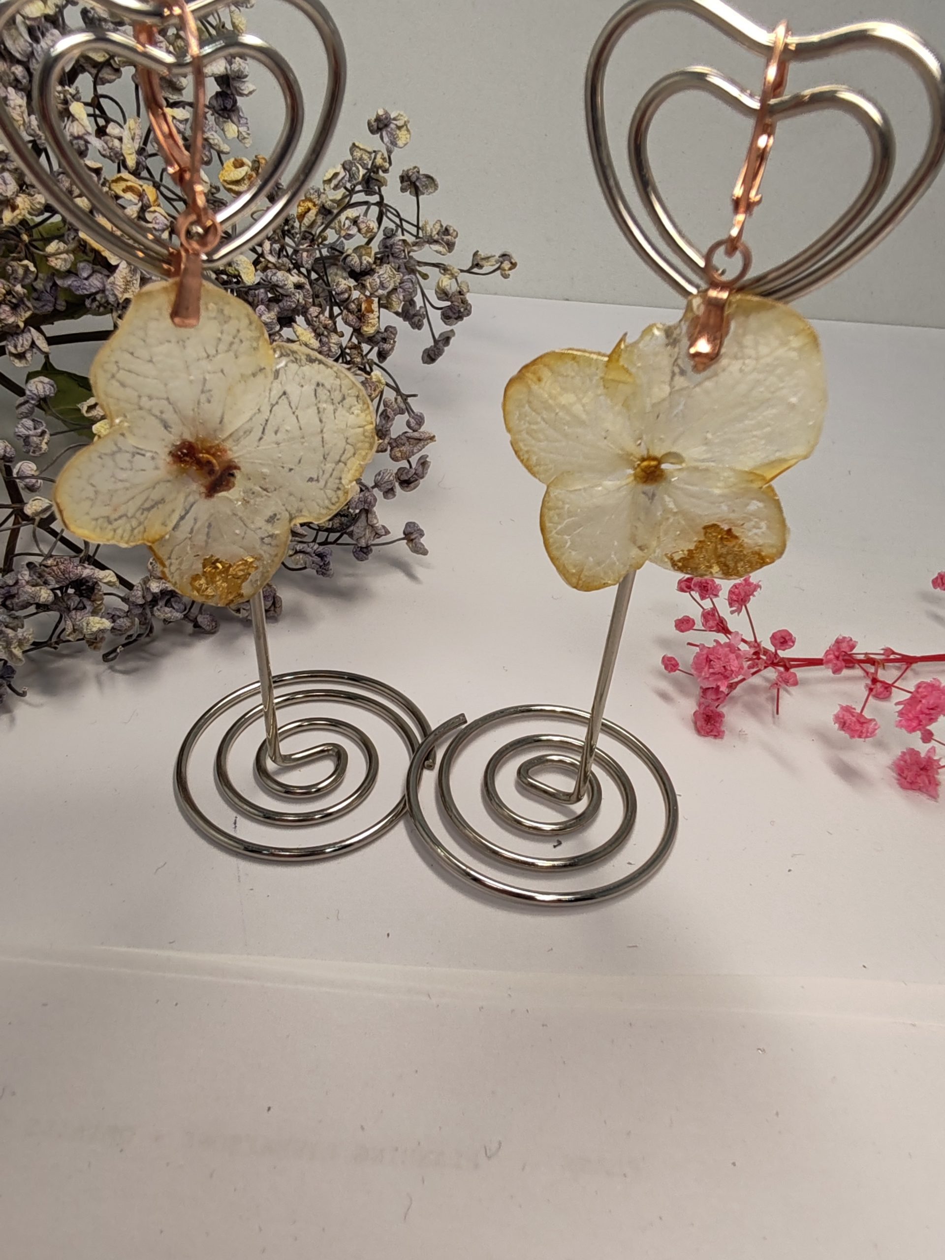 Boucle d'Oreille Hortensia