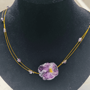 Collier Perle/Pensée