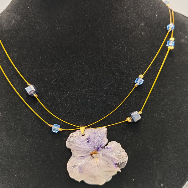 Collier Perle Pensée – Image 3