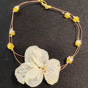 Bracelet de Perle et Fleur