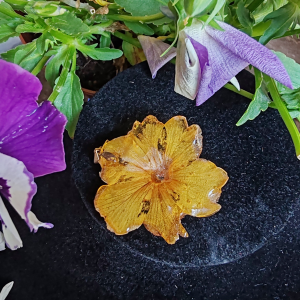 Pendentif de Fleur Orangé