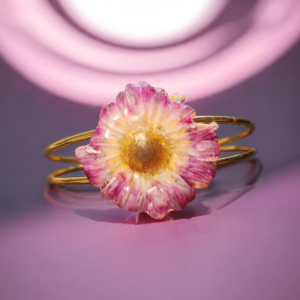 Bracelet de fleur rose