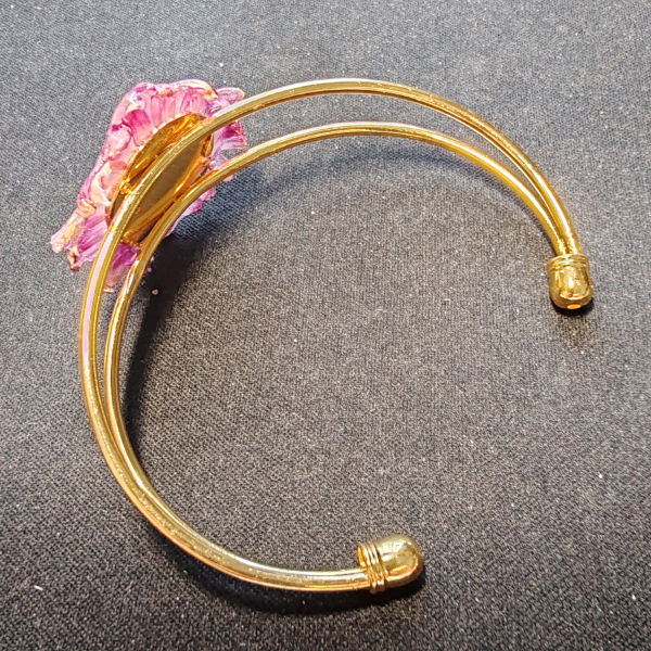 Bracelet de fleur rose – Image 3