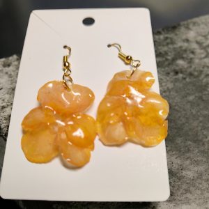 Boucle d'oreille de Pensé orange
